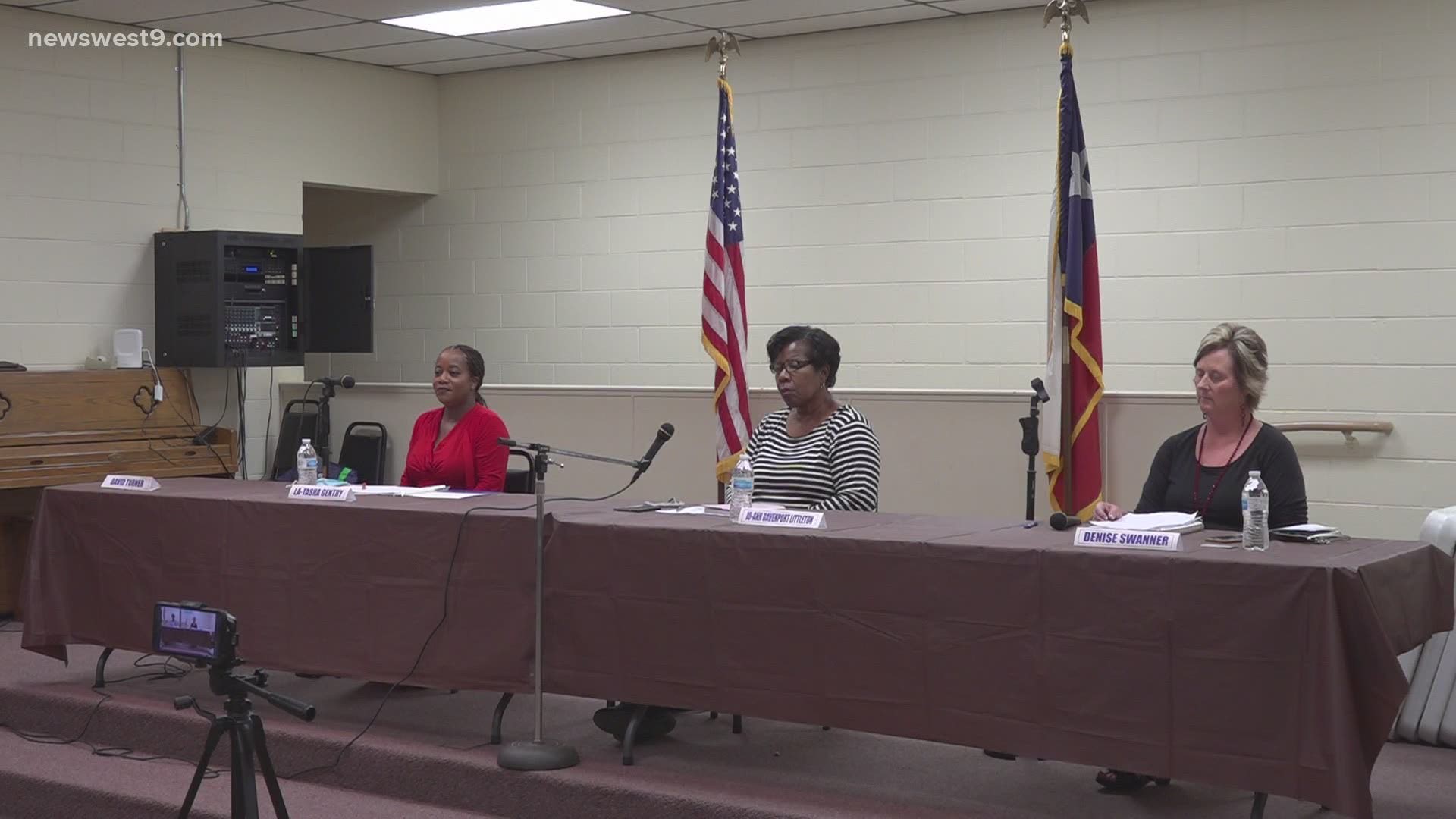 Three of the four candidates spoke at the Northside Senior Center in Odessa.