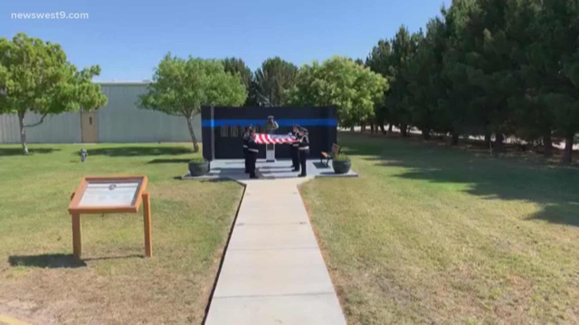 The ceremony honors fallen officers during National Police Memorial Week.