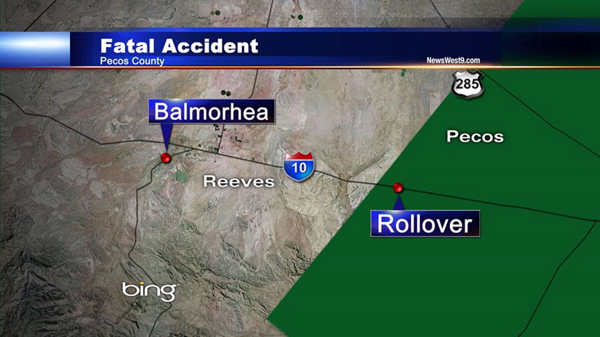 Two People Killed, Two Others Injured in Accident in Pecos County