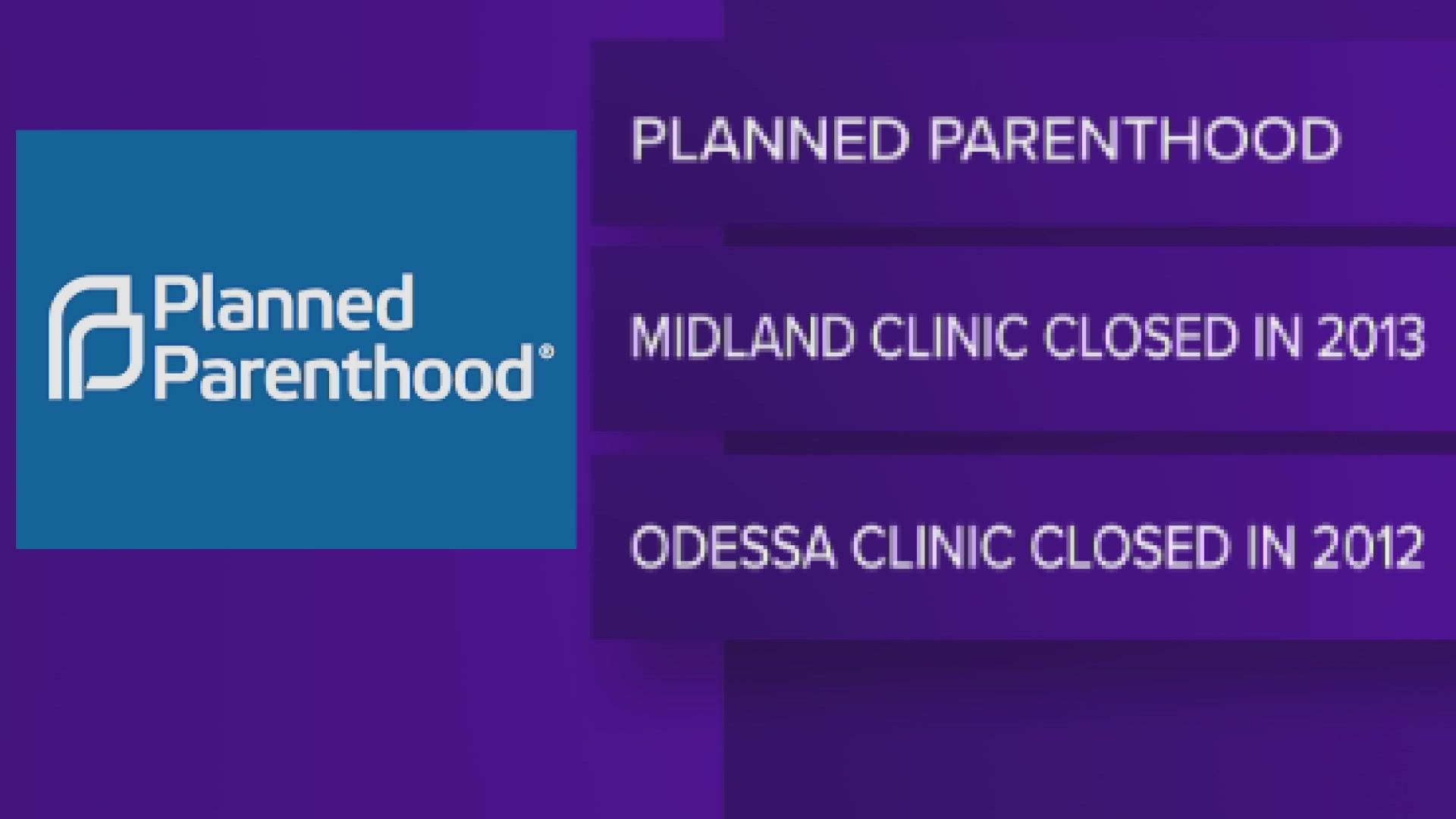 The last Planned Parenthood in our area shut down in 2013.
