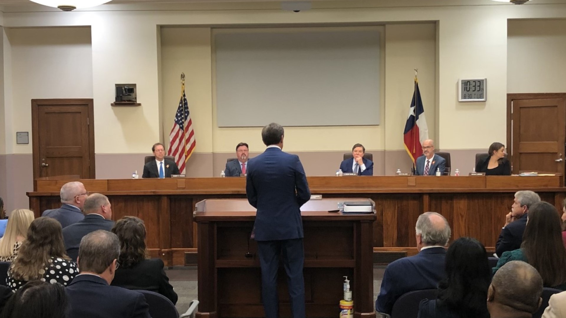 Representative Brooks Landgraf advocated in Austin for the plan that ended up being unanimously approved.