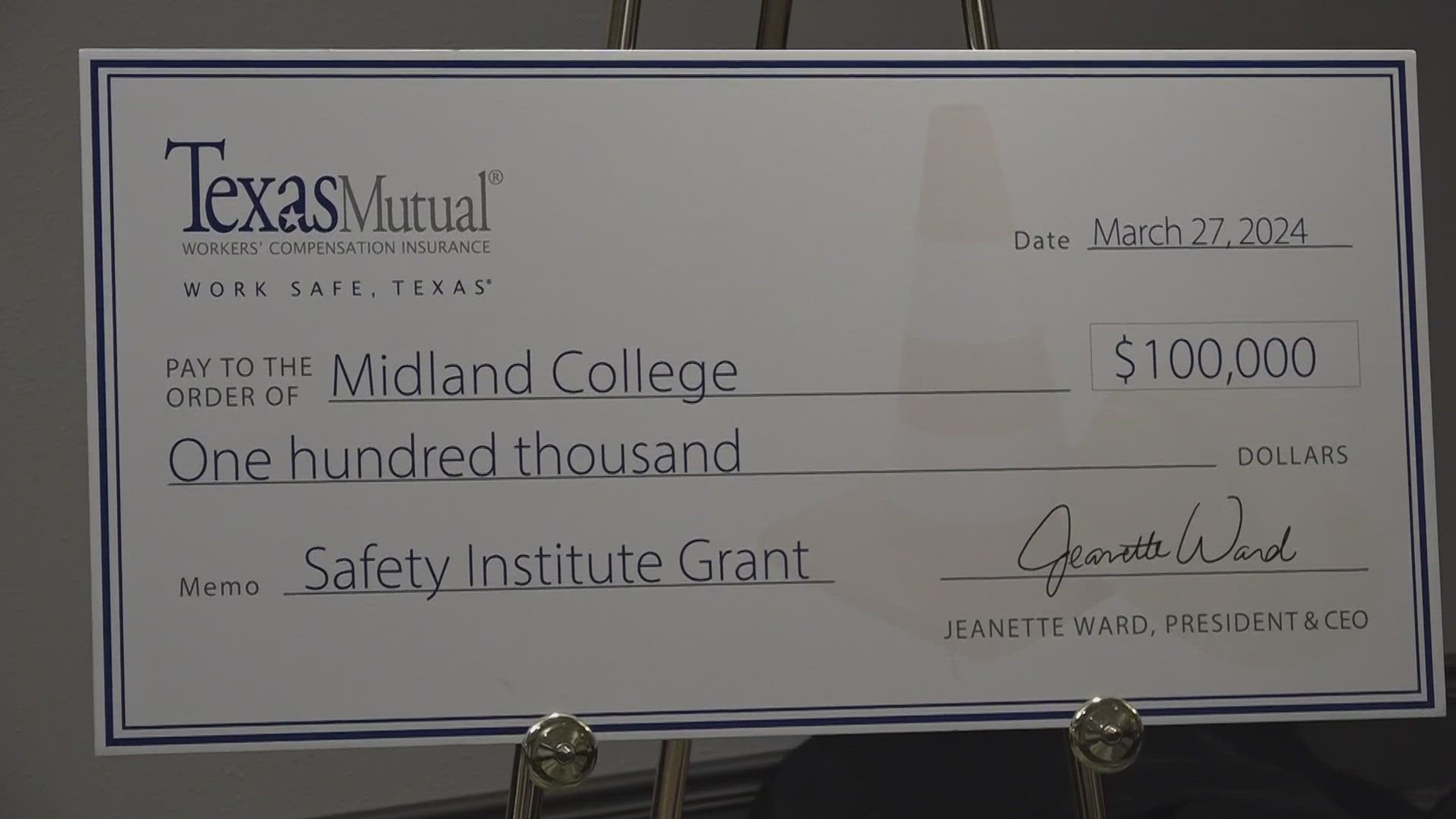 "The partnership we have with Midland College through grants that we give them every year provides the community with more safety training," said Jose Torres.