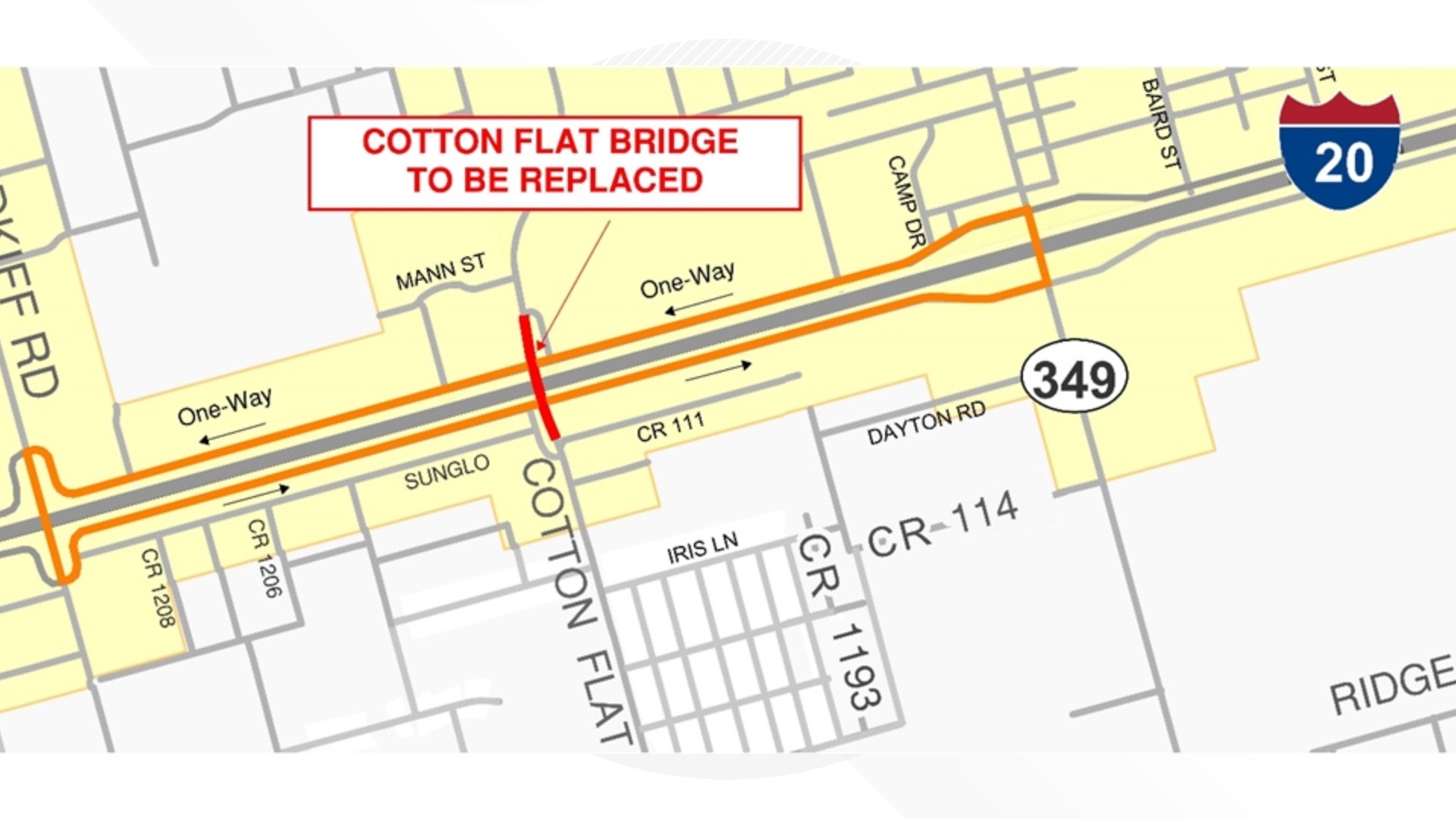 New Cotton Flat Bridge project to demolish old bridges