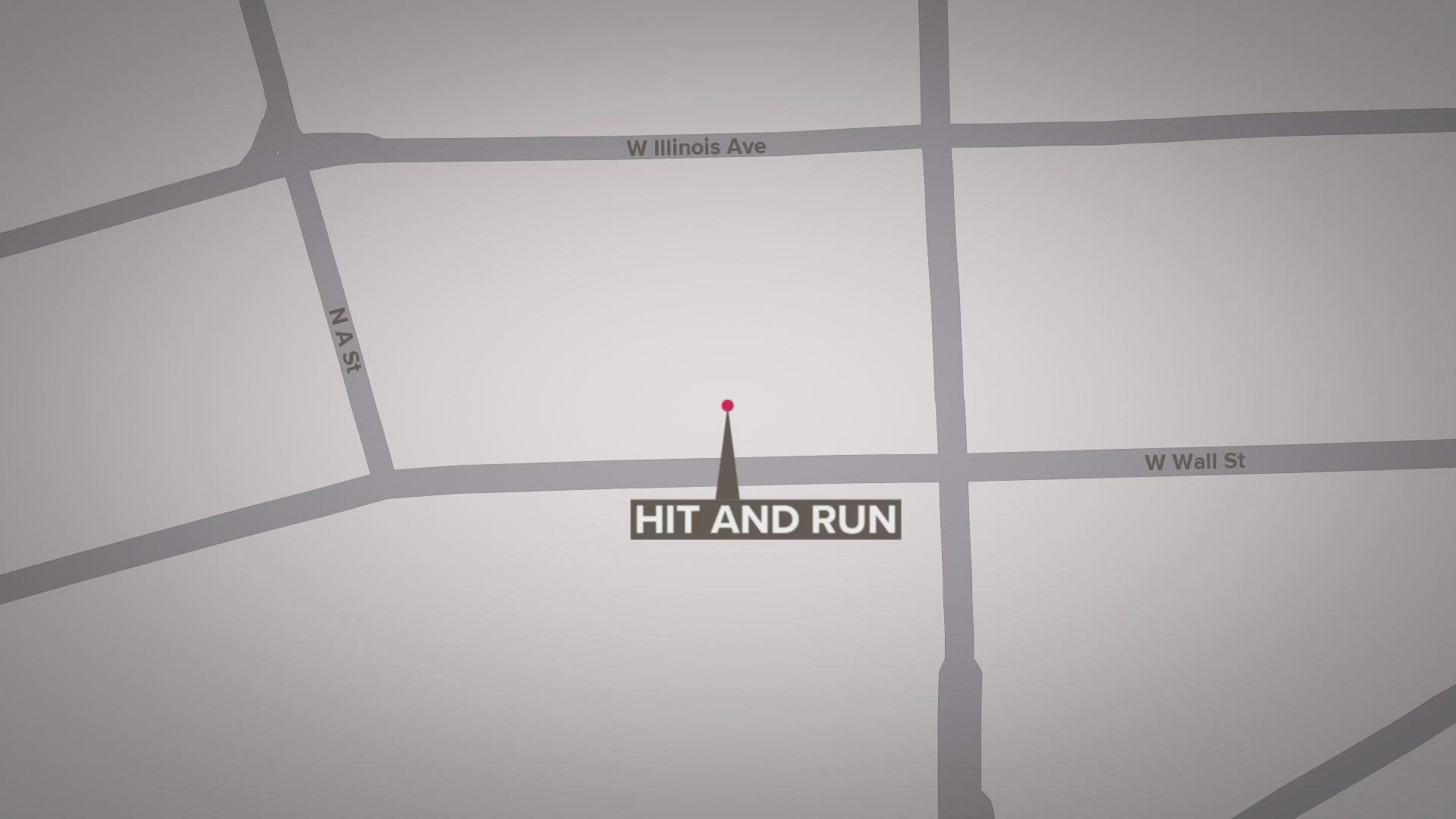 A pedestrian was struck by a vehicle in Downtown Midland early Friday morning, the suspect is still unknown.