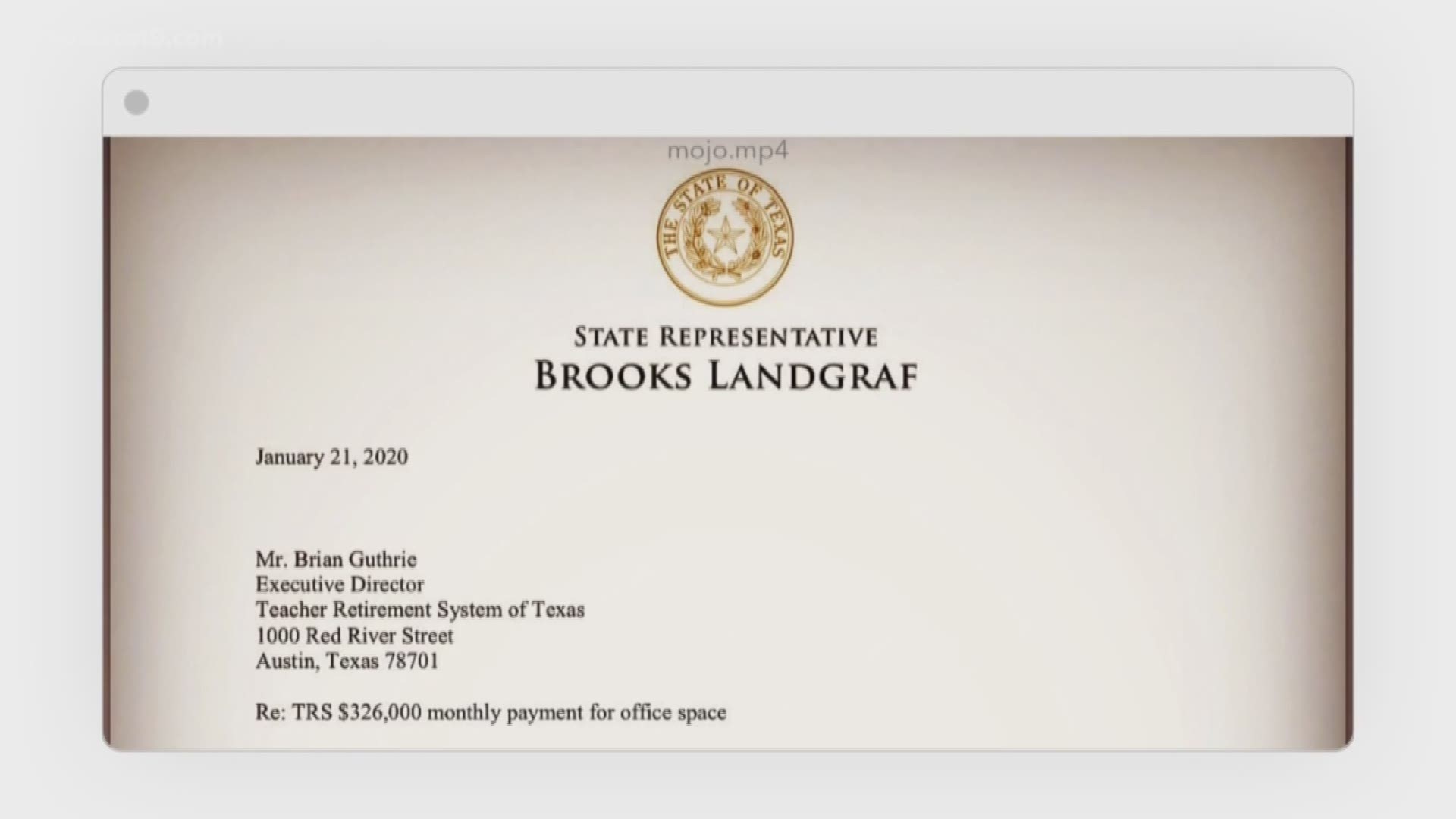 State Rep. Brooks Landgraf of Odessa drafted TRS to reconsider Lease
