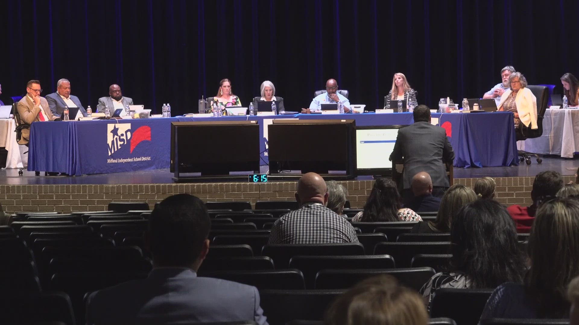 The committee shared their two propositions with the Midland ISD School Board during the latest meeting.