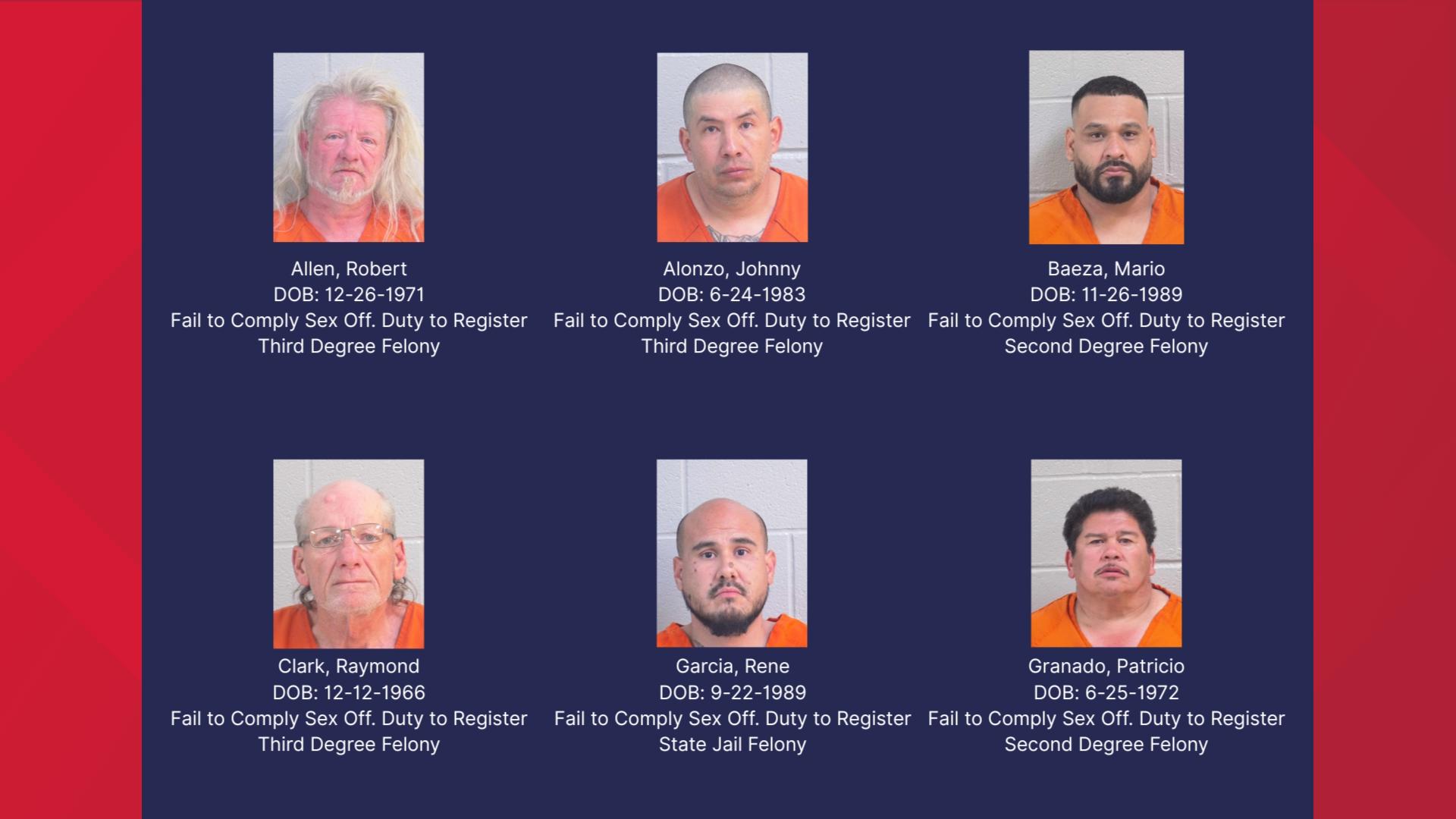15 arrested in Midland Co. for failure to properly register as sex ...