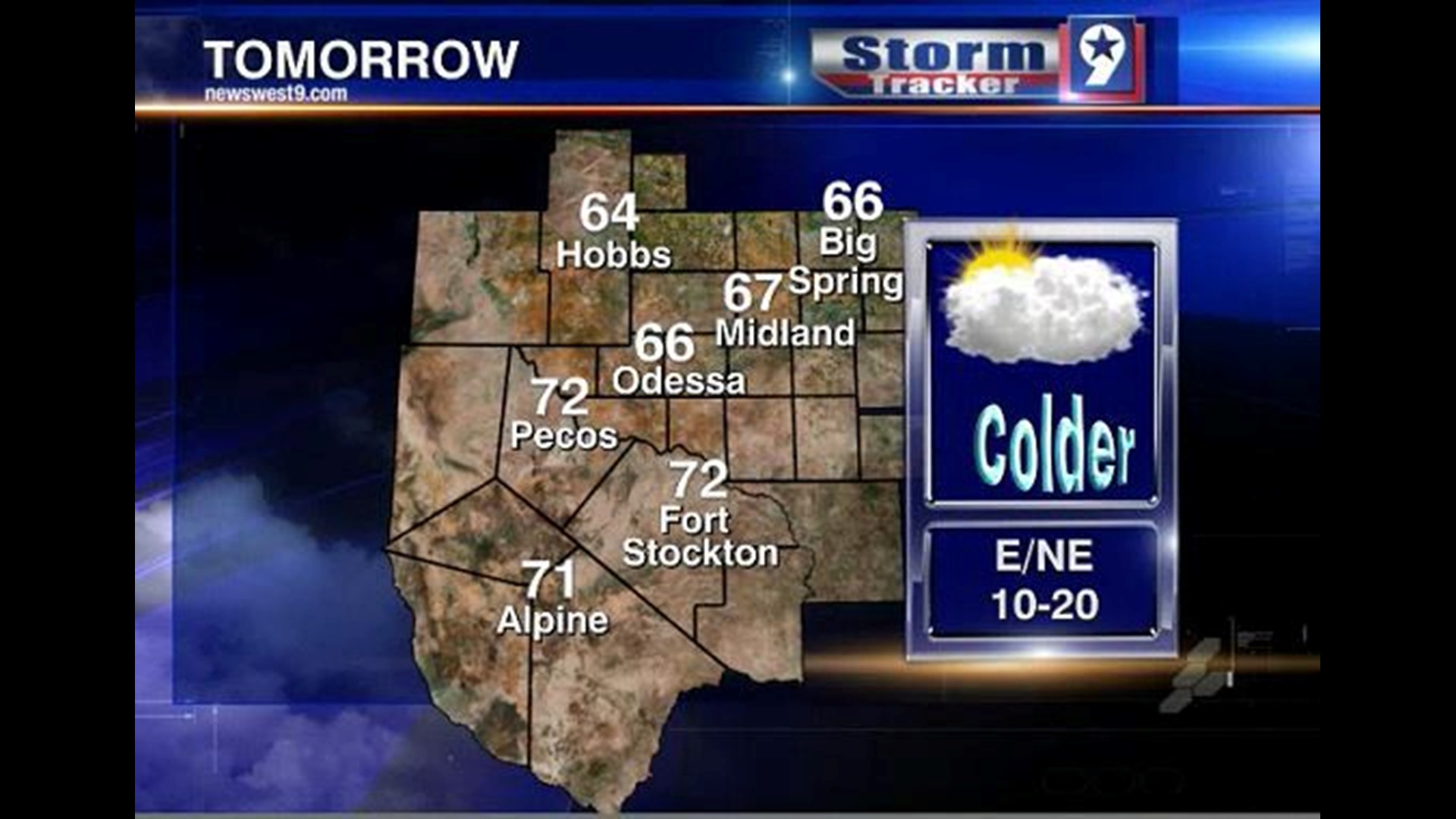 Strong cold front on Tuesday brings big changes to West Texas weather ...