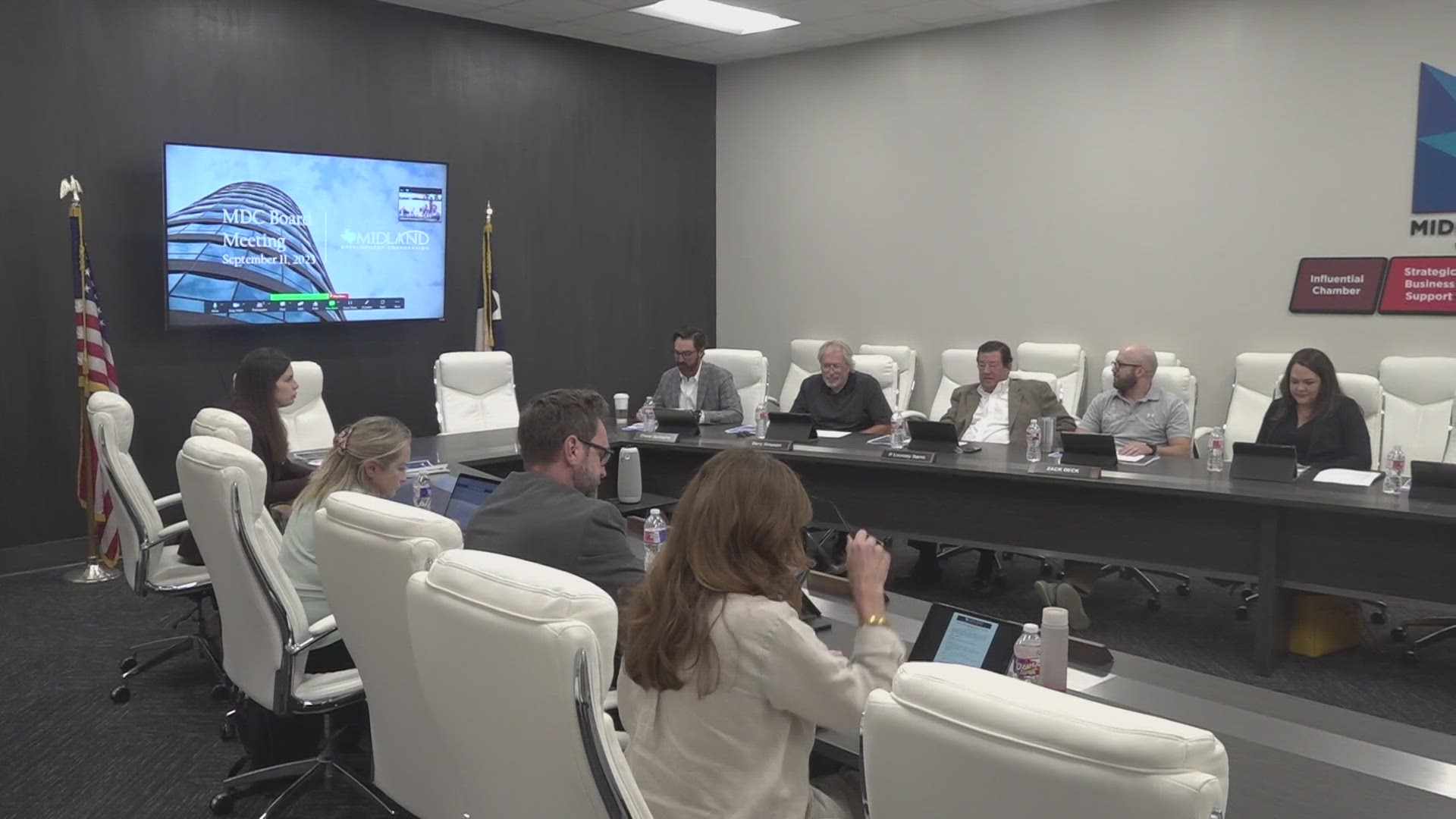 During Monday's MDC meeting, the board discussed and considered the three proposals they received from the three firms on the downtown master plan for Midland.