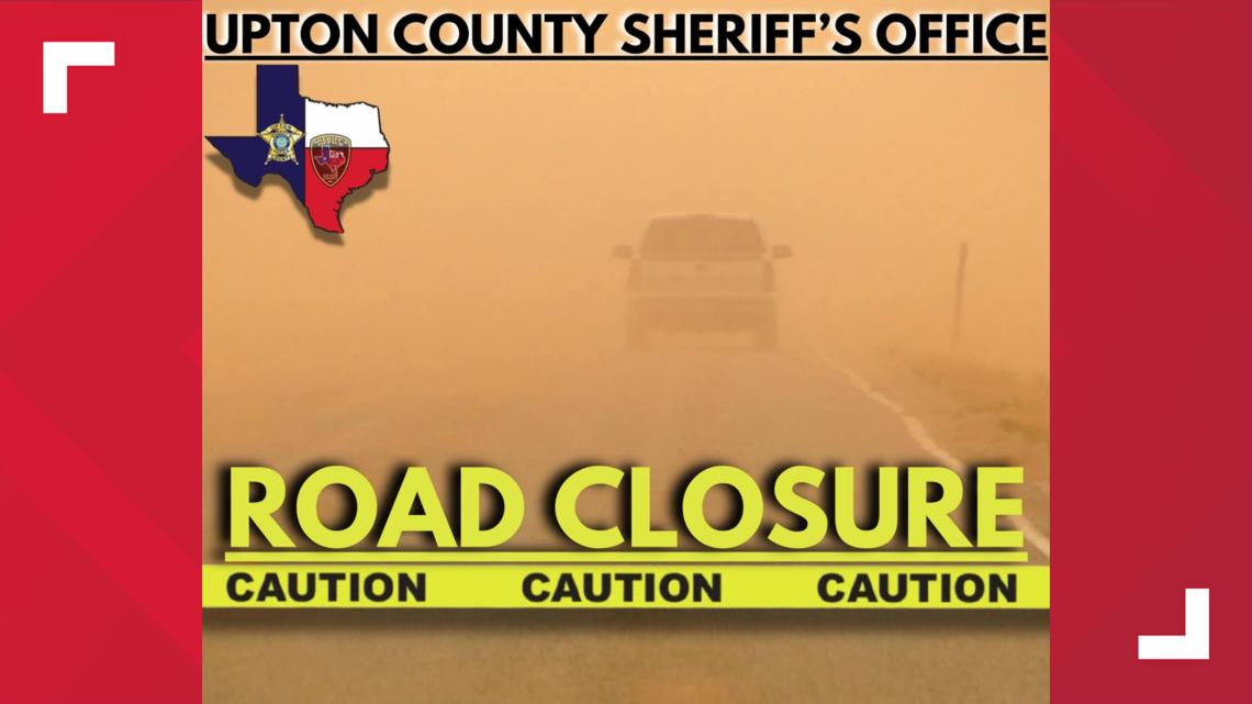 Possible Upton County road closures ahead of dust storms, damaging winds Friday