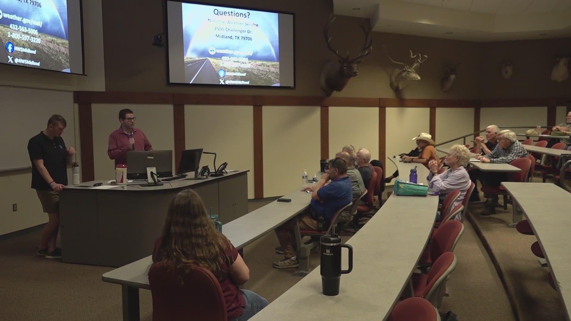 NewsWest 9 Chief Meteorologist Jordan Frazier was at the Skywarn Training and got to speak with a member of the National Weather Service.