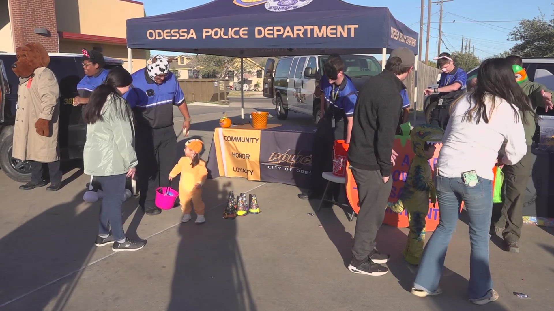 OFD, and OPD, host truck or treat event for Odessa families to enjoy.