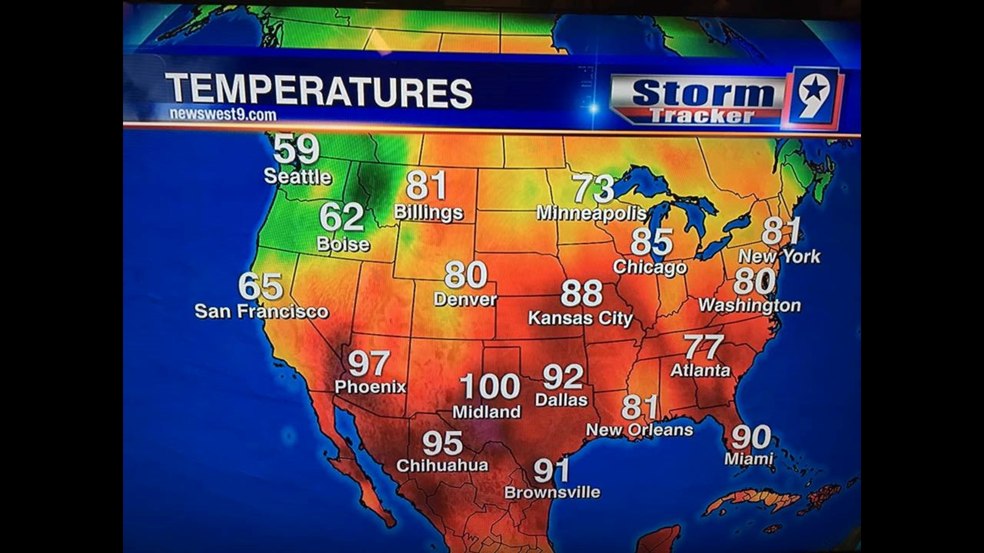 Warmest city in the United States. How long will it last?