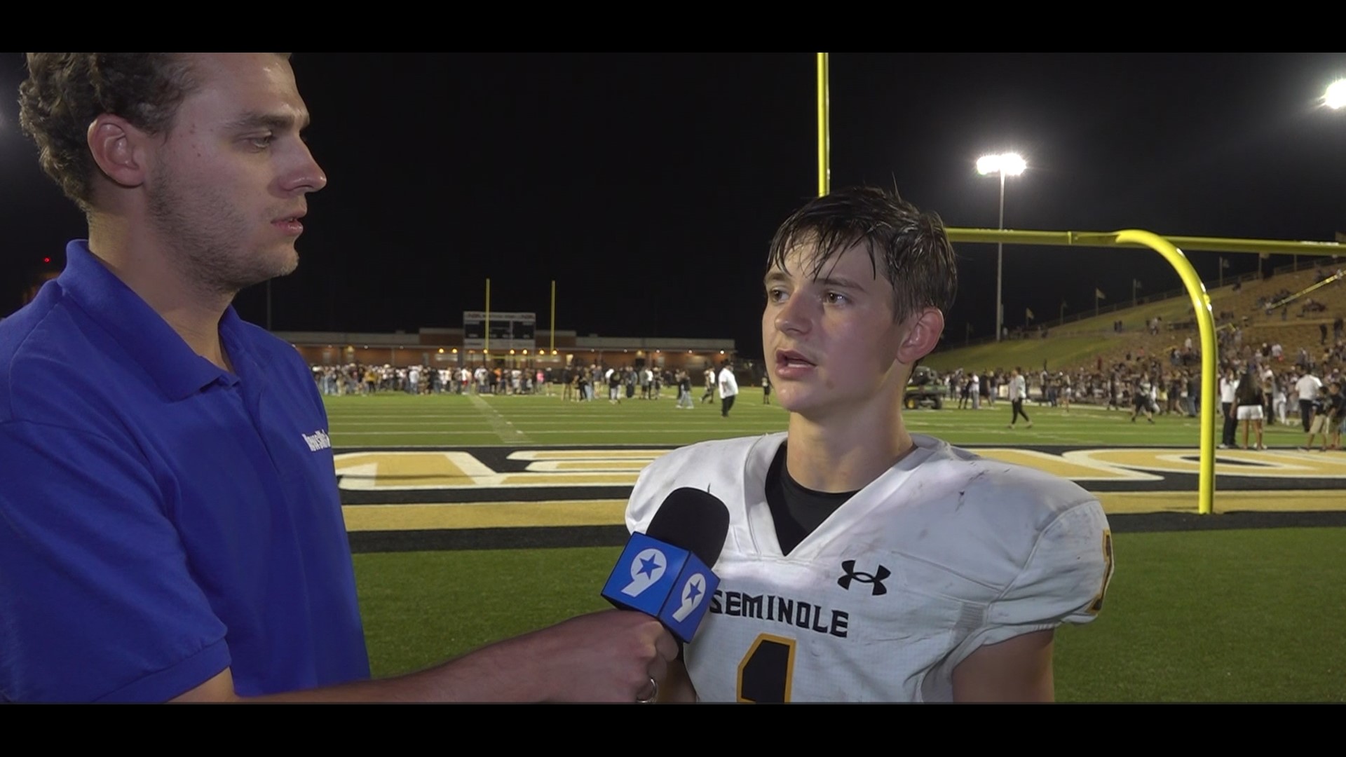 NewsWest 9's Tyler Dupnick spoke with Seminole WR Logan McCormick after their 34-26 win over Andrews.