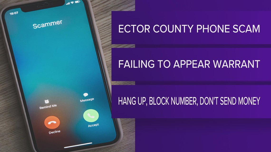 Ector County Sheriff's Office warns residents about scammers