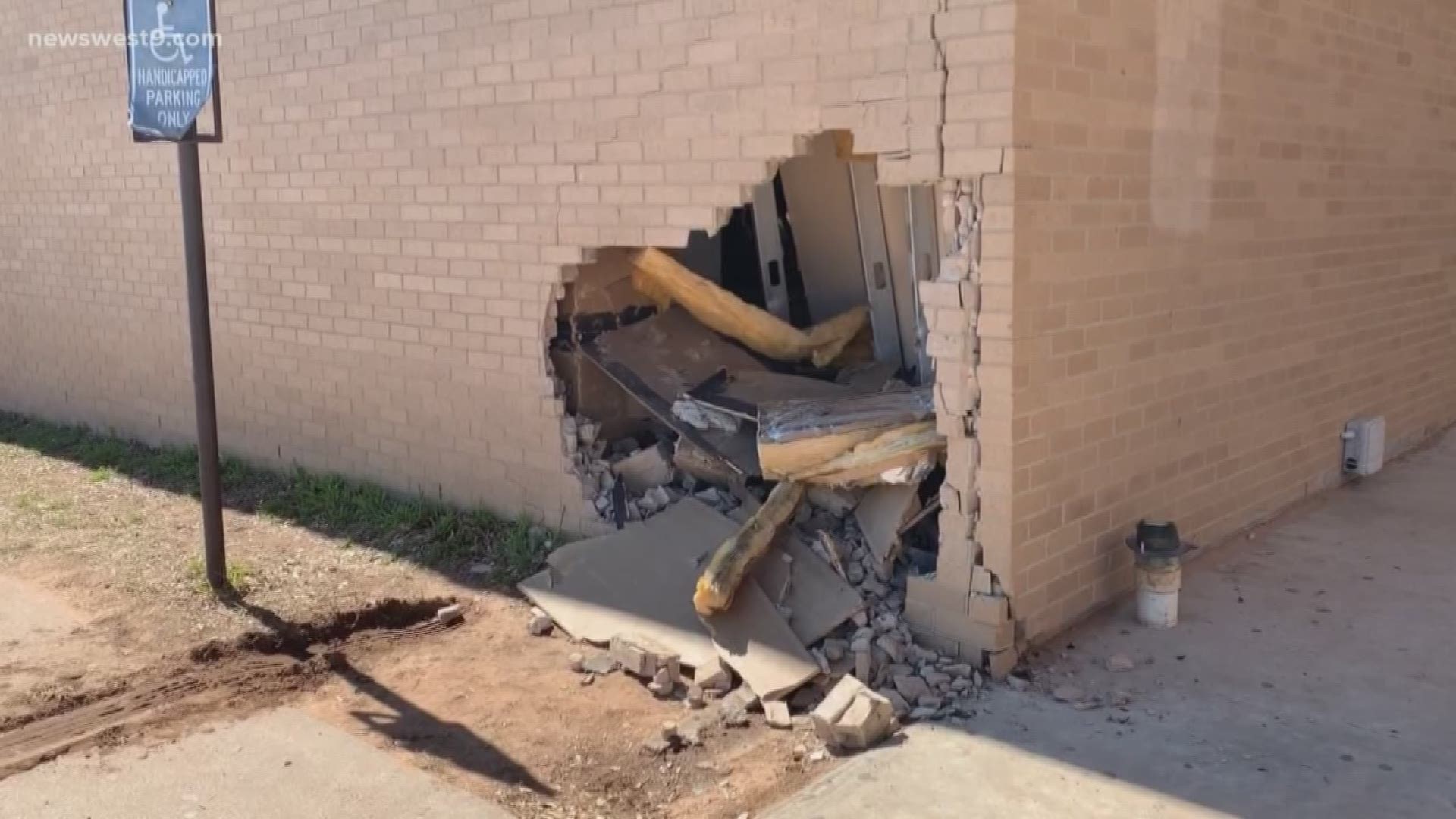 Odessa police is still investigating what led to the car crash into school.