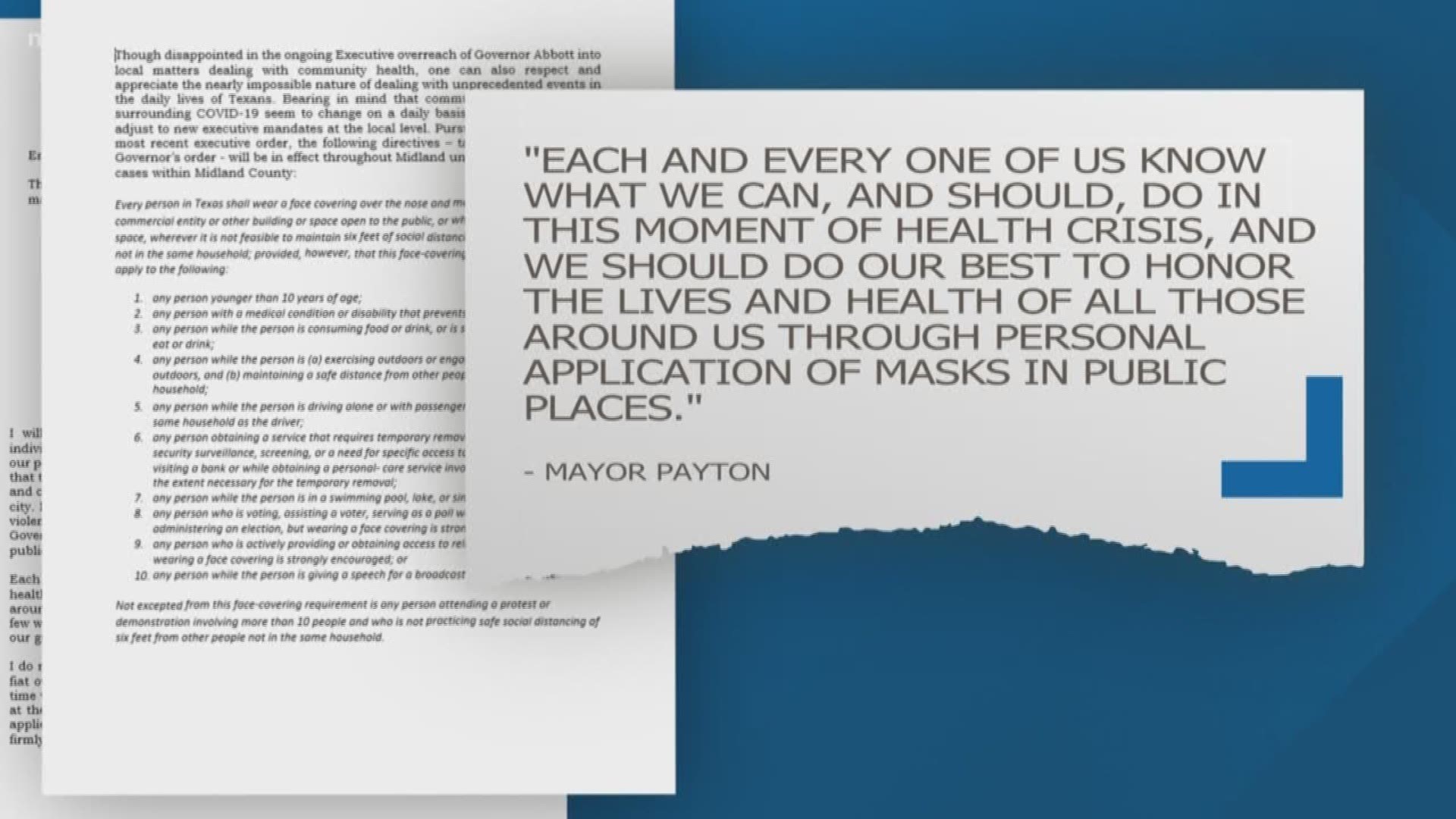 "I will not be asking our police department to respond to calls reporting individuals in violation of this executive order," Payton said in a statement.