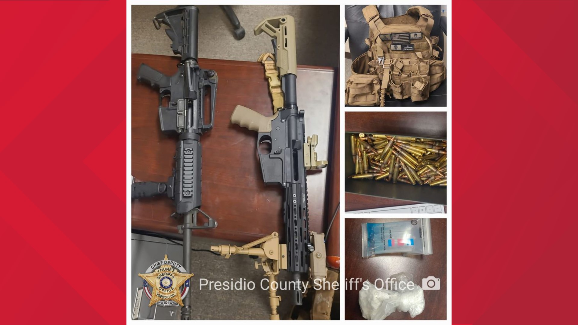 Presidio County Sheriff's Office confiscates drugs and weapons during