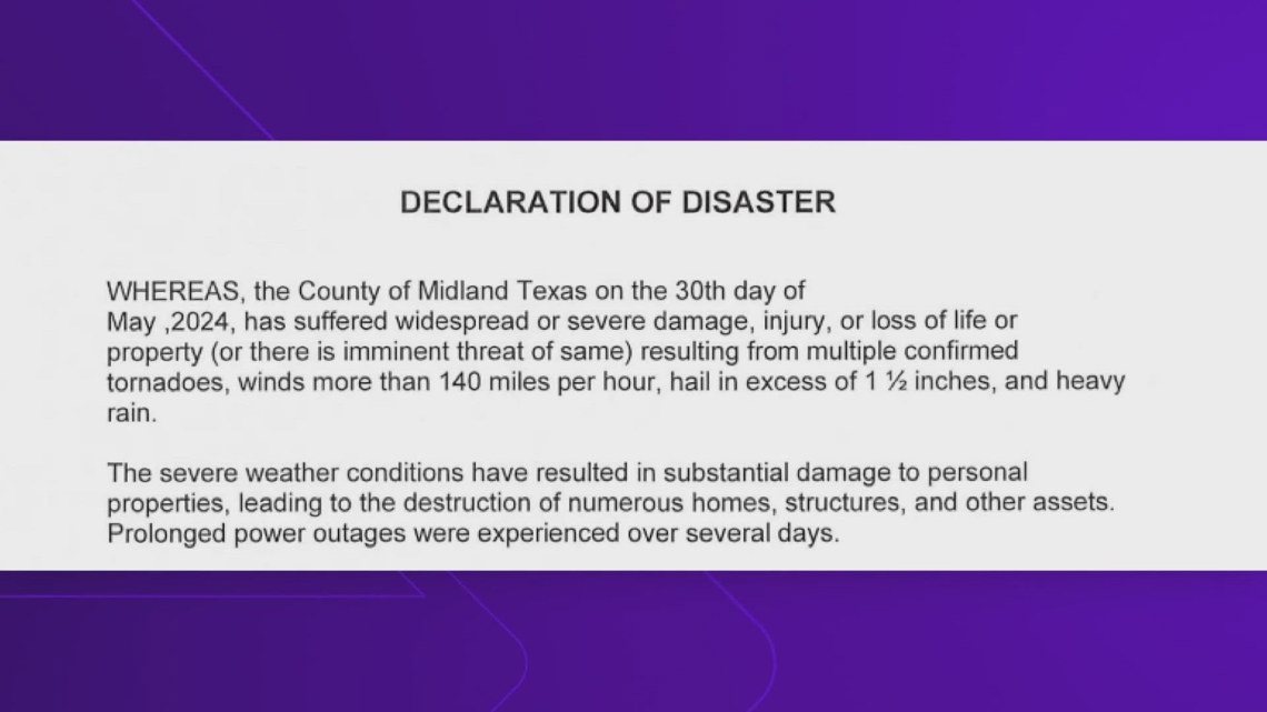 Disaster Declaration issued for Midland County | newswest9.com