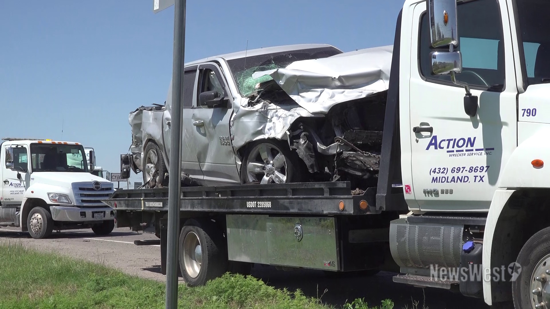 The multi-vehicle crash happened late Monday morning near the intersection of South County Road 1290 and Hwy 80.