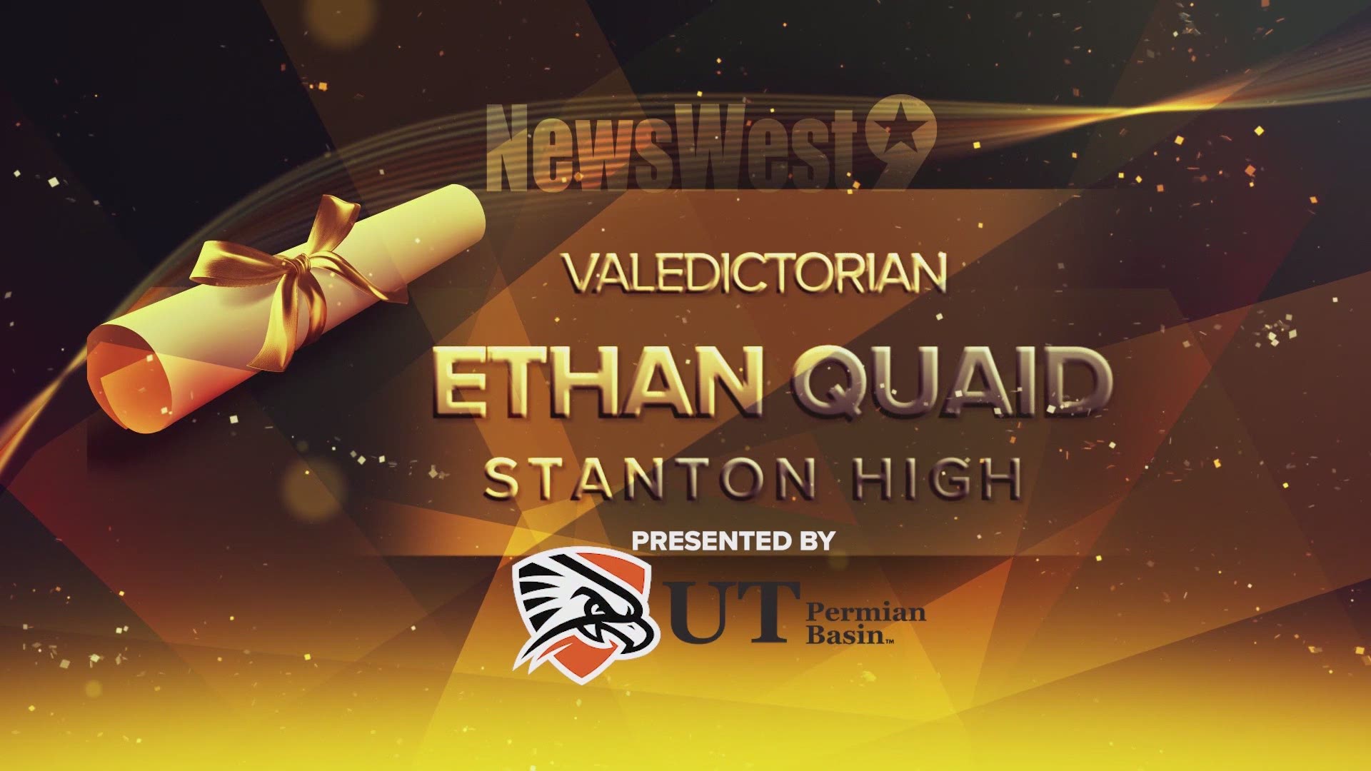 Ethan Quaid delivers the Valedictorian speech for Stanton High