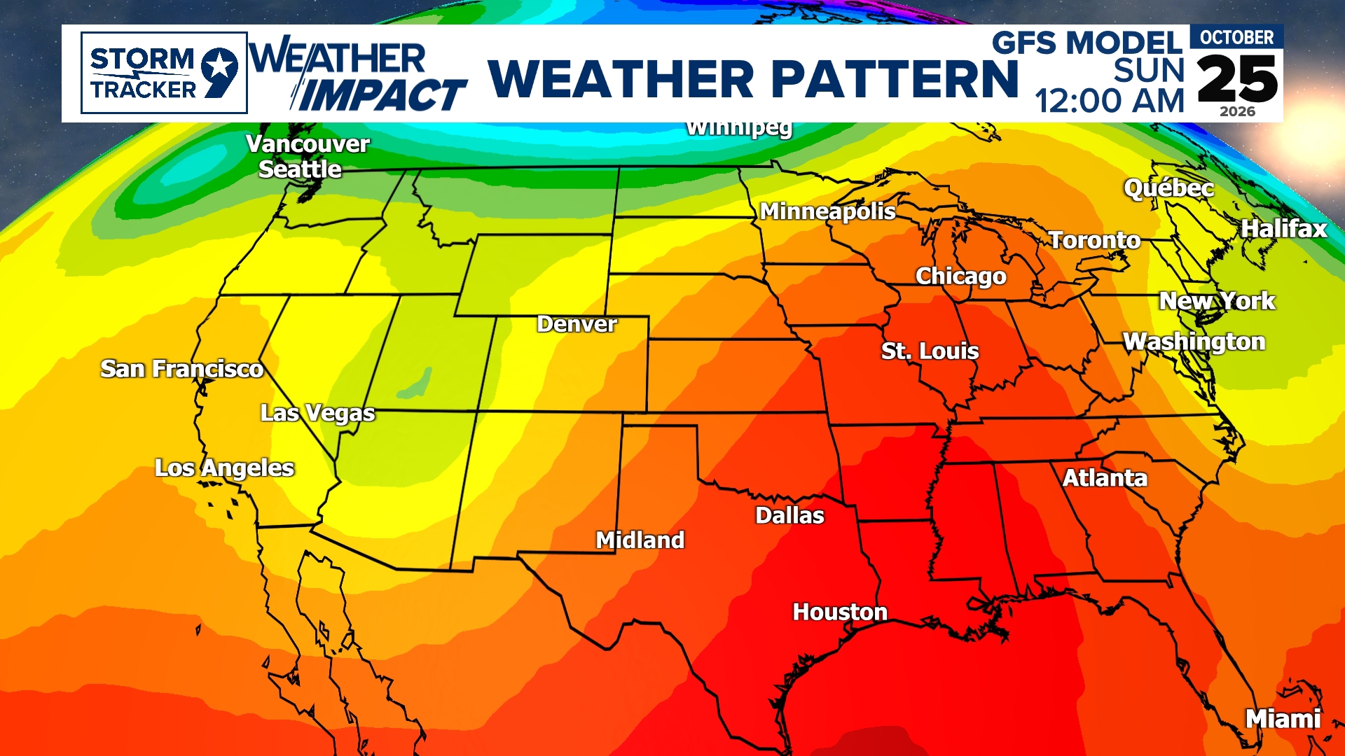Warmest day of the Week with a Strong Cold Front this Evening | West ...