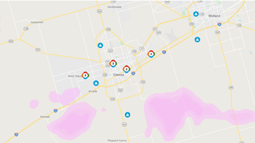 encore energy streetlight outage map