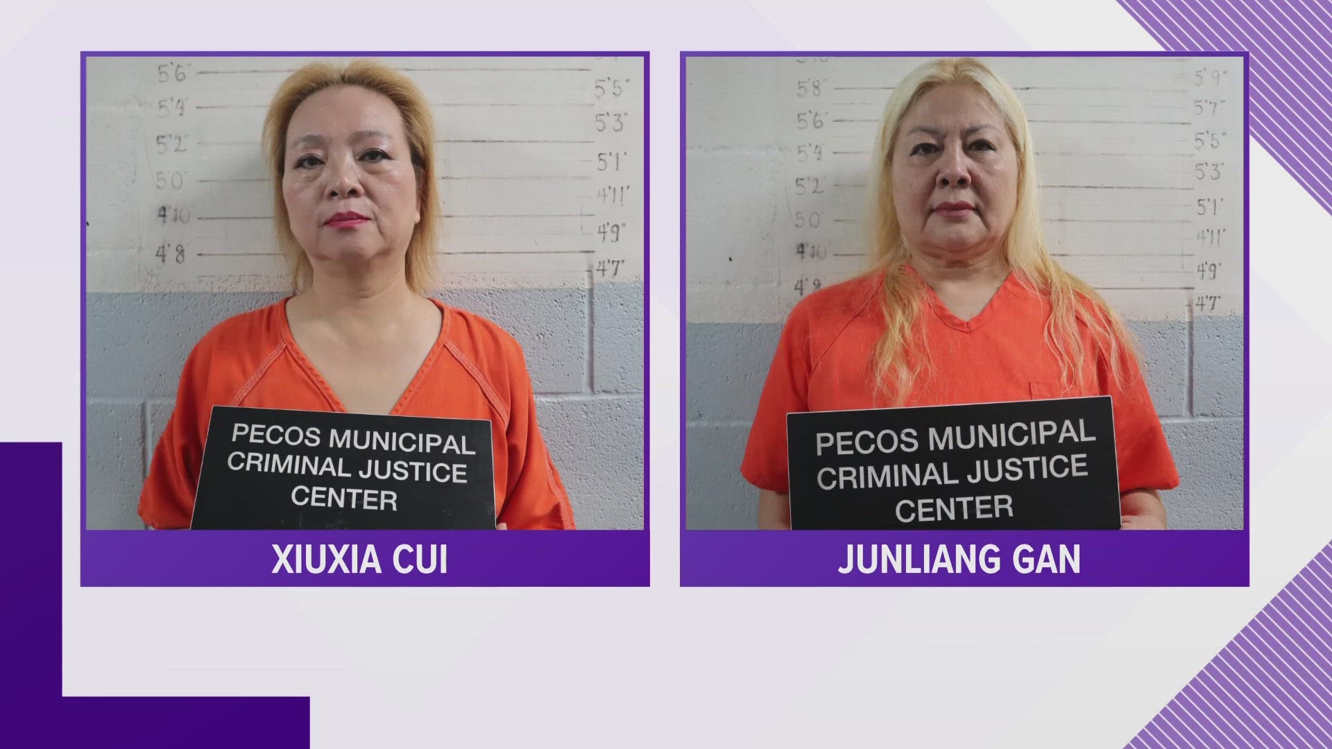 Among the two was 59-year-old Junliang Gan, who was arrested for five counts of prostitution among other charges.