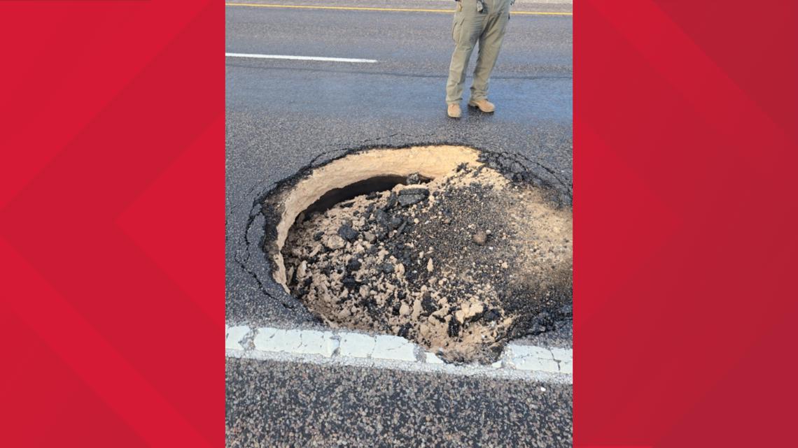 State Highway 18 northbound lane south of Kermit closed due to