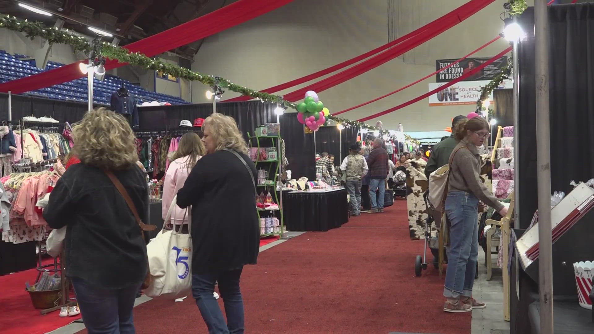 The 41st Merry Marketplace kicked off Friday with its Ladies Champagne Luncheon and Style Show. The marketplace will continue through Saturday.