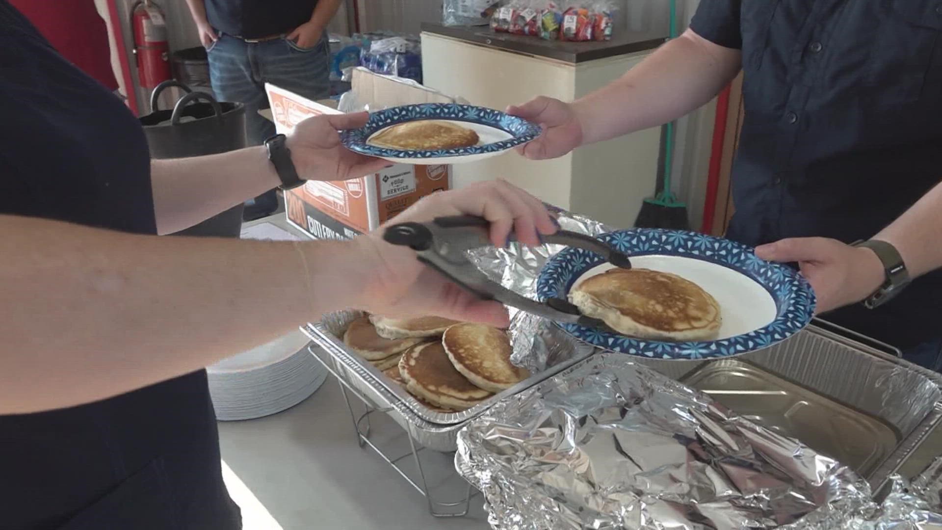 The department hosts an annual pancake breakfast to show appreciation to the community.