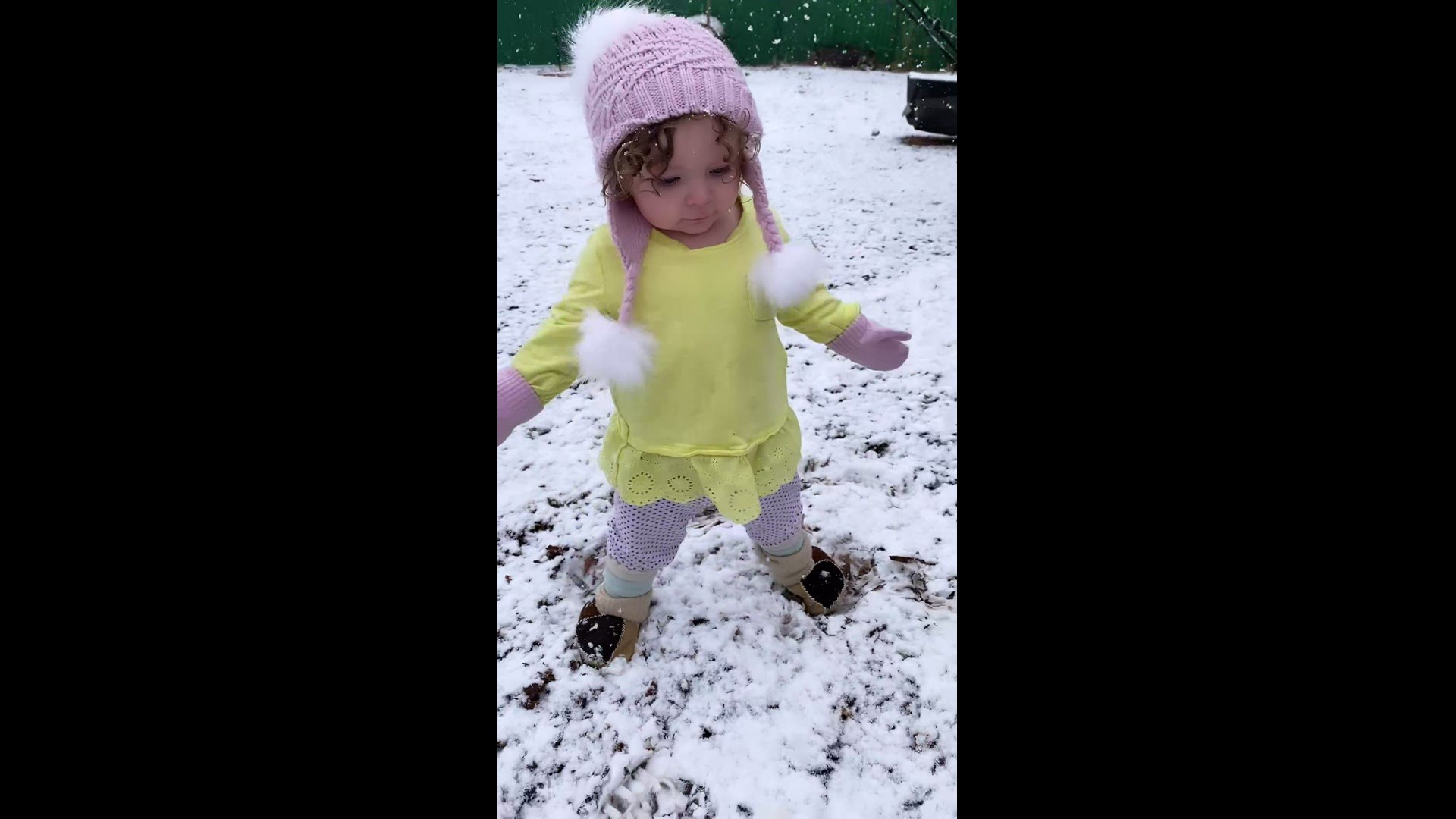Kerrigan Munro's first time in the snow