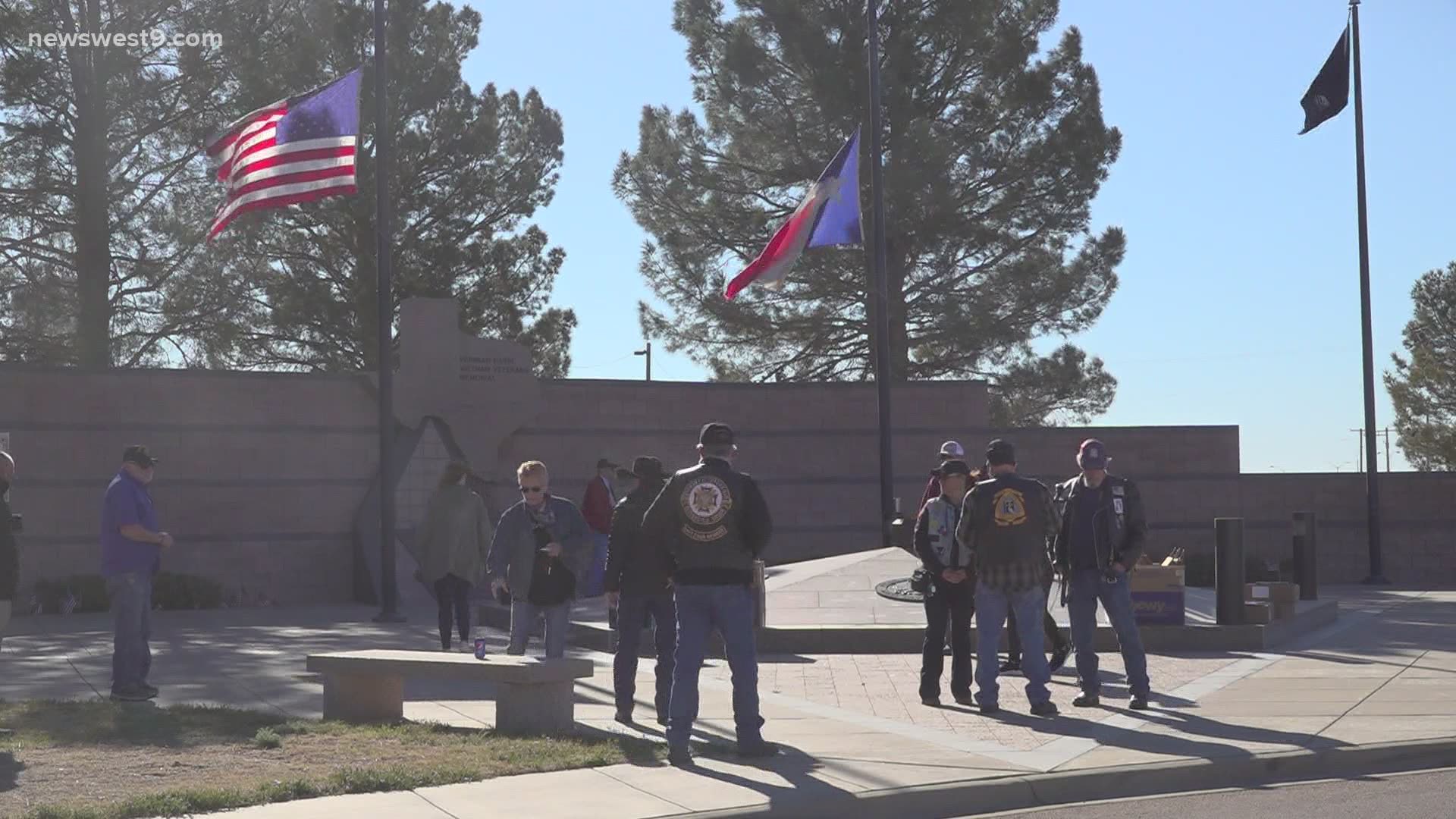 The event featured a pinning ceremony to recognize veterans and surviving spouses.