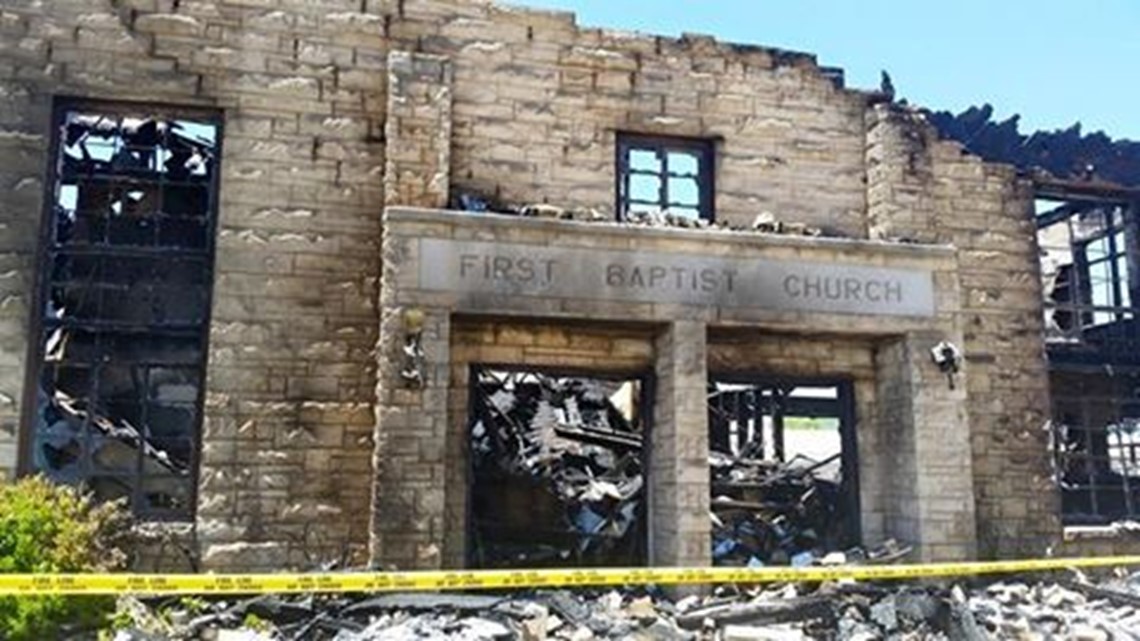 Iraan Community Mourning the Loss of First Baptist Church