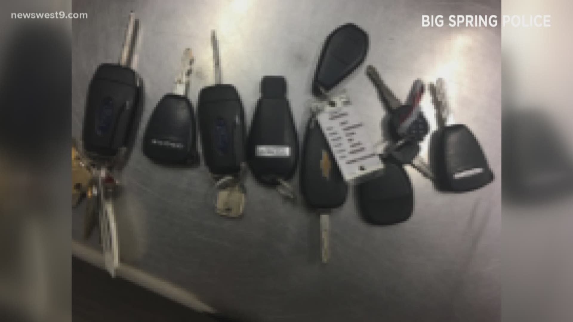 BS Police arrested a man with several stole key fobs in his possession