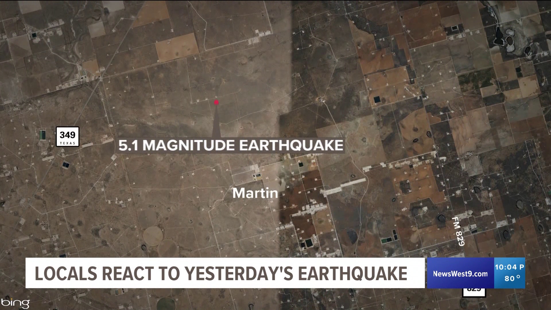 The earthquake west-southwest of Ackerly shook up several counties in the Permian Basin.