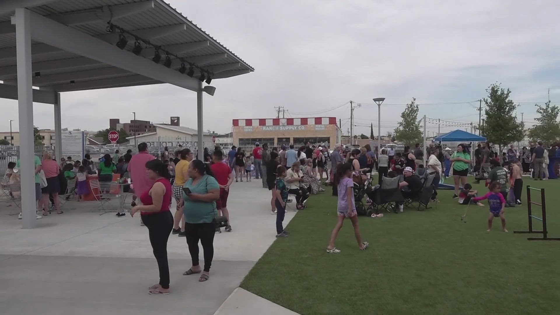 Families at the Summer Bash enjoyed food trucks, a splash pad, yard games, music and more.