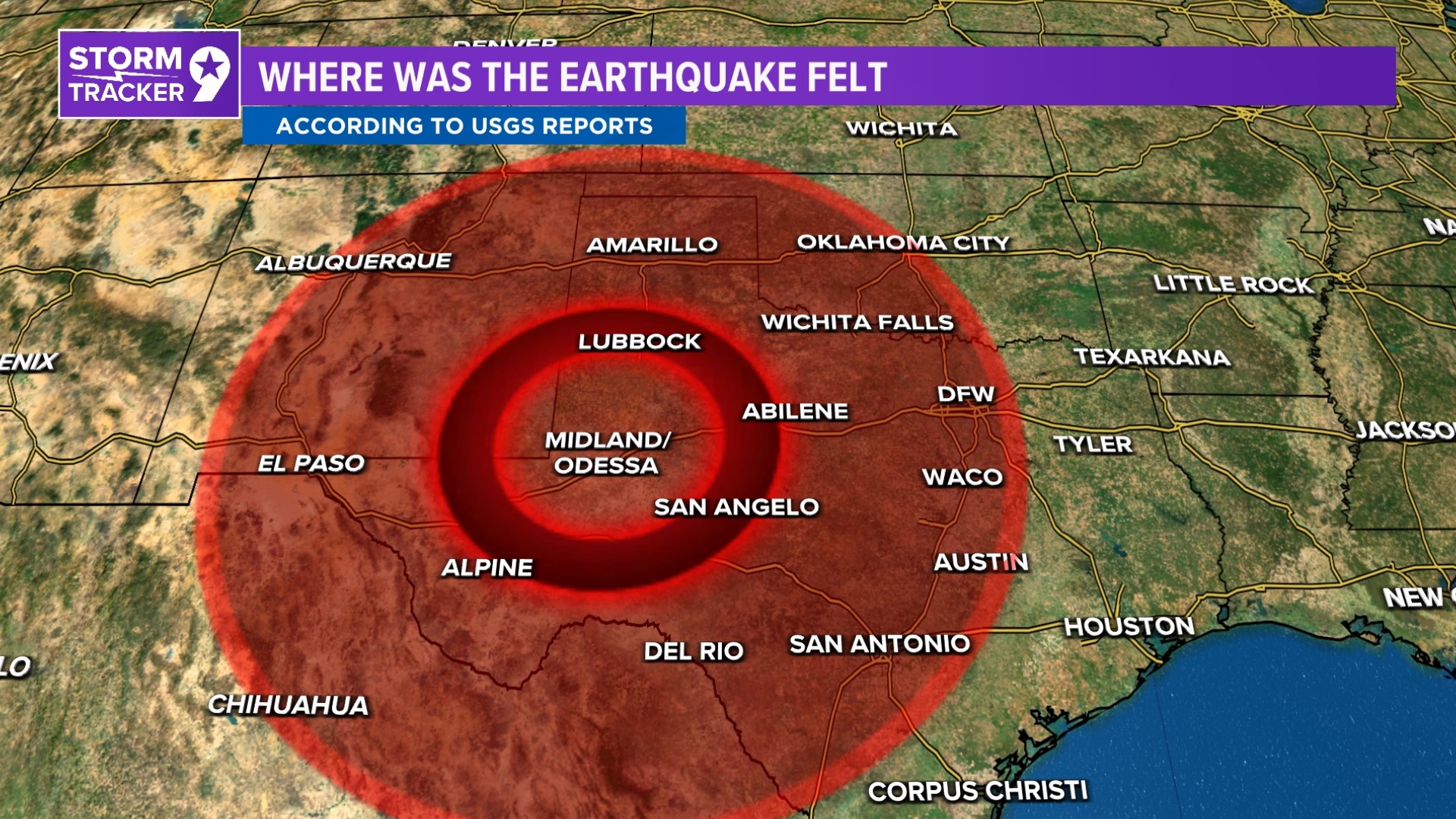 Where did the earthquake hit right now