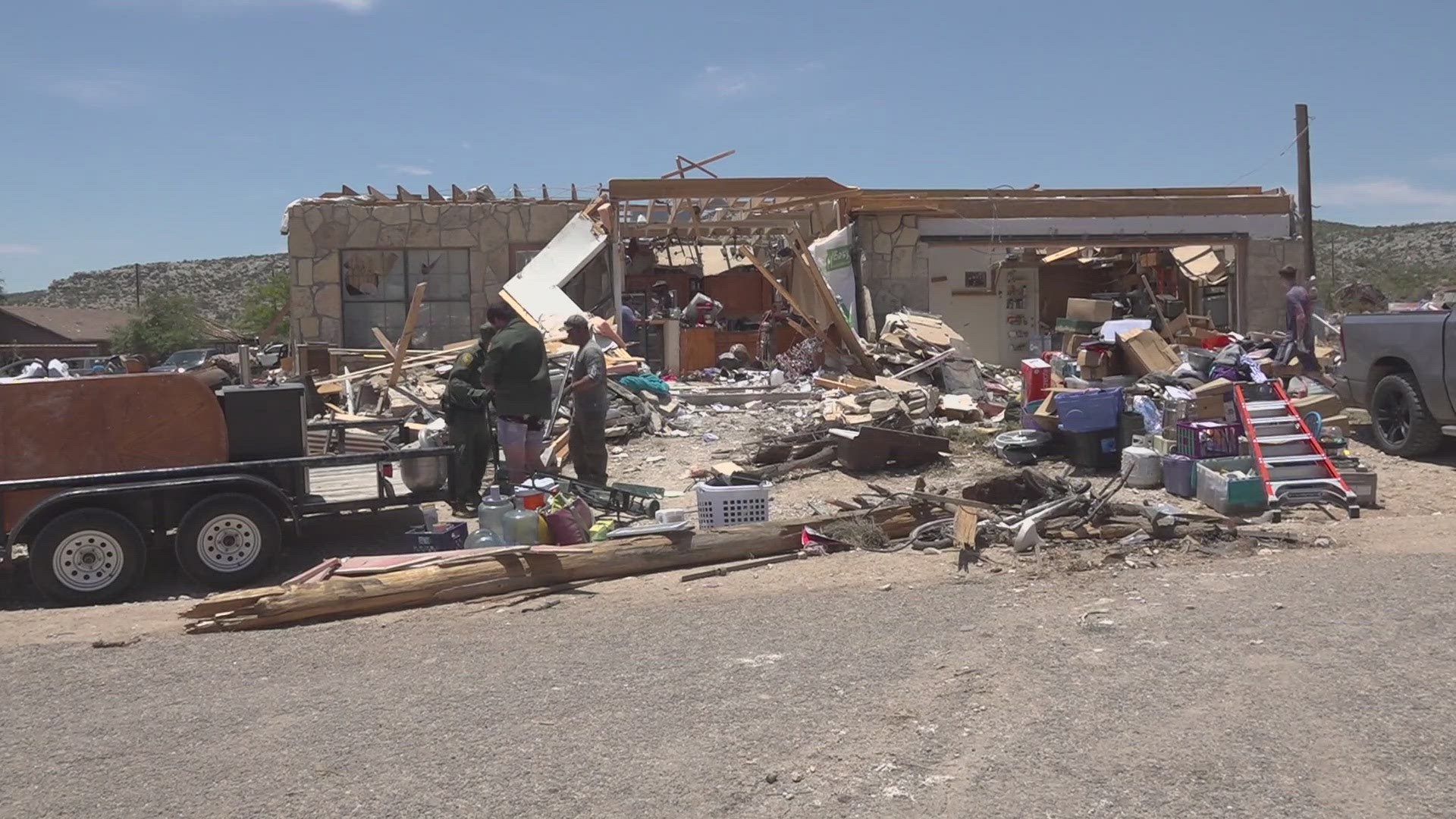 The 'Lomita Terrace' area west of town was hit the hardest. Their spirit is not broken as recovery efforts begin.