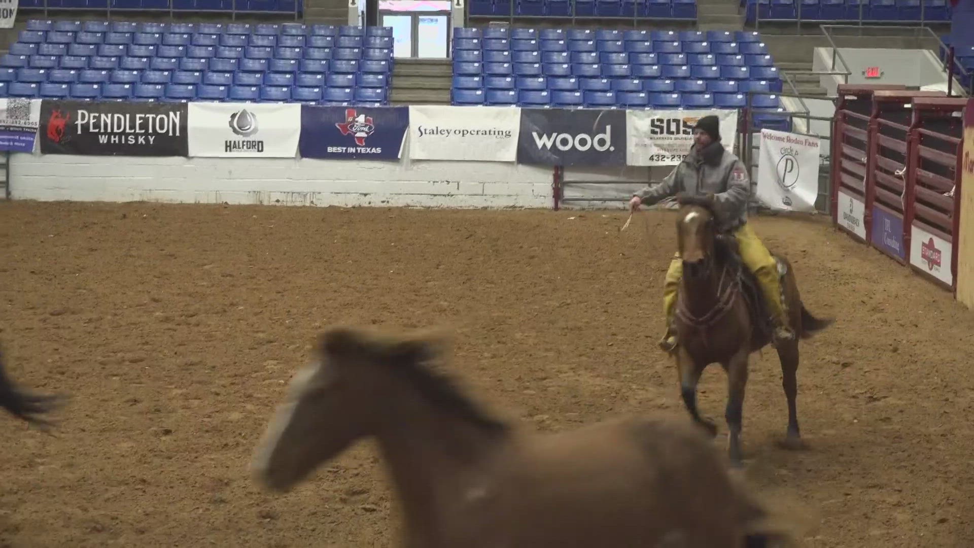 A lot of hours go into setting up the Sandhills Stock Show and Rodeo, which includes moving in dirt and animals.