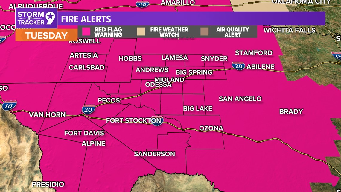 Hourly Weather Forecast Midland, Texas