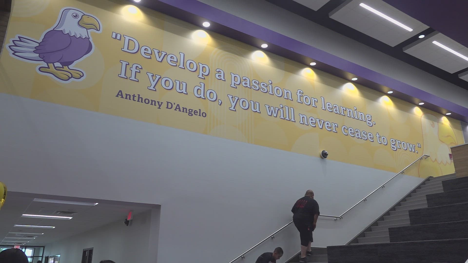 PBTISD unveiled Zavala Elementary to the community. The new school has already seen increased attendance thanks to improved learning tools and even a yellow slide.