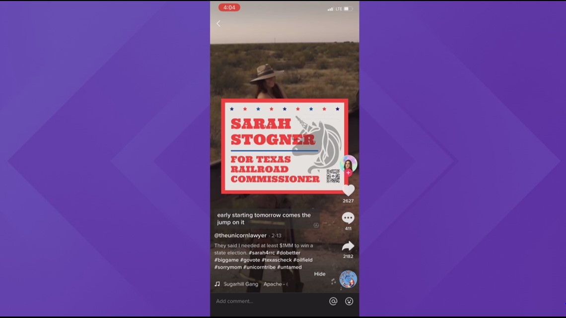 Candidate for Texas Railroad Commission uses social media video to attract voters