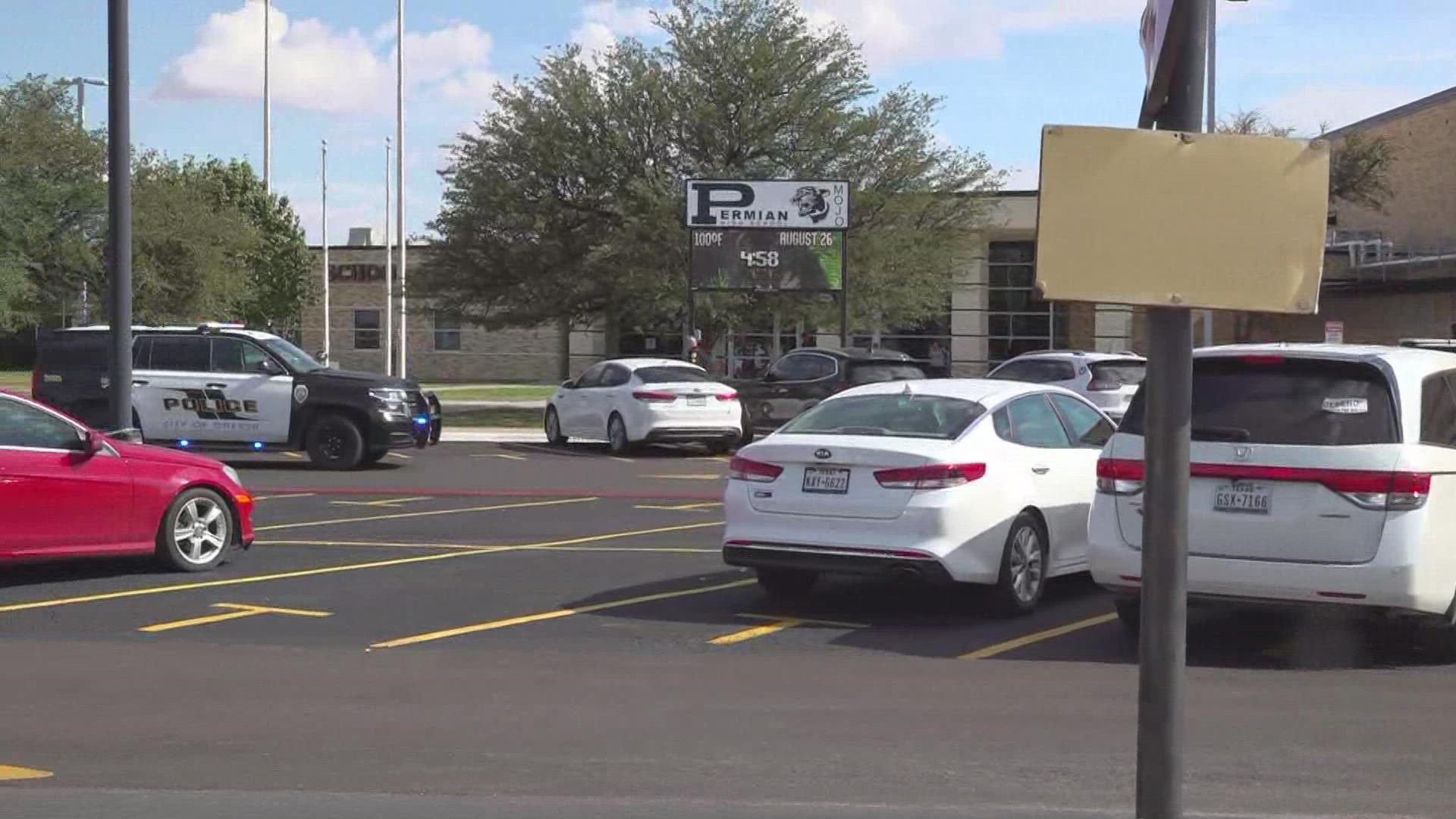 A juvenile male was detained and found with a gun.