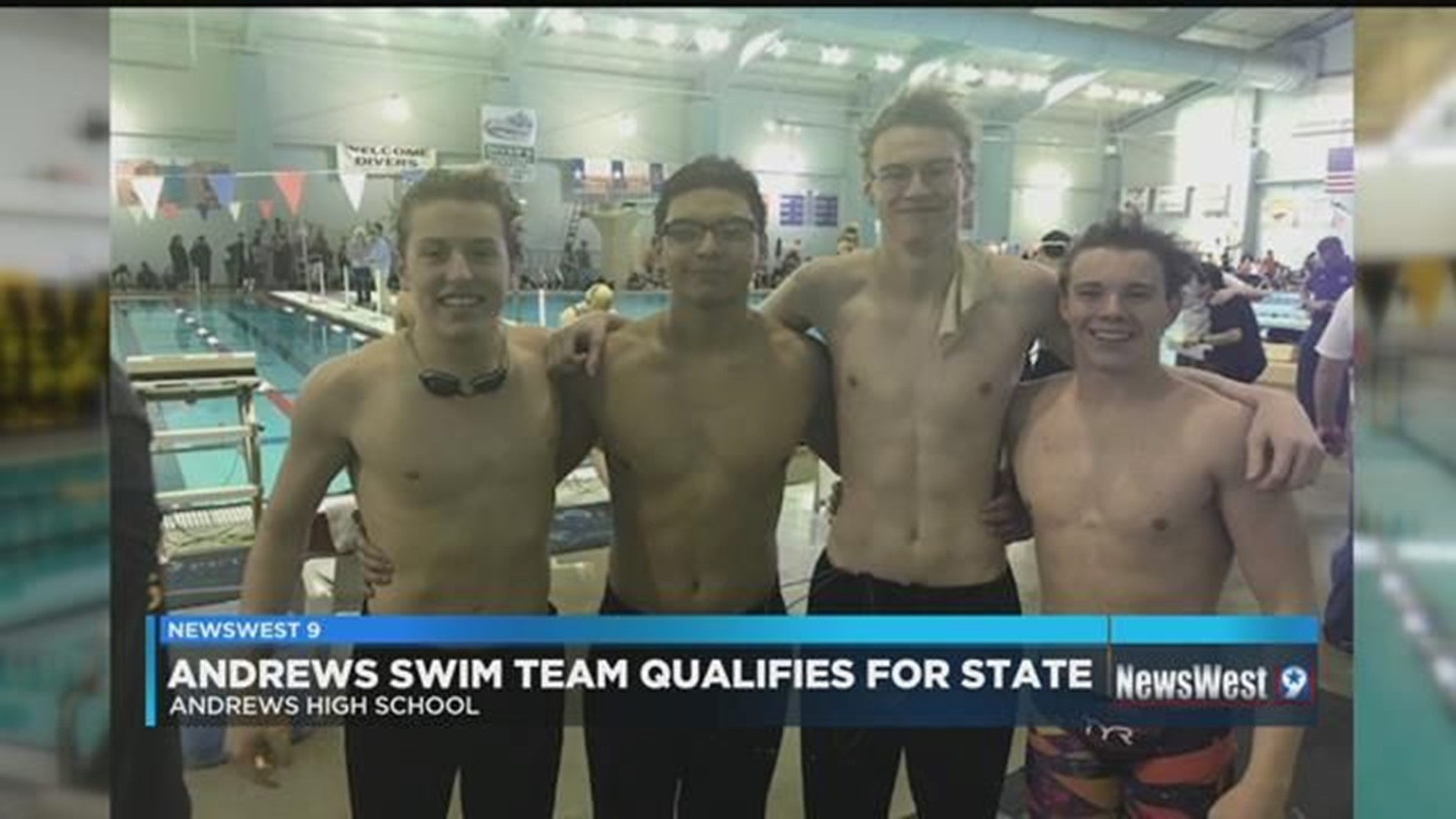 Andrews swim team qualifies for state championship meet