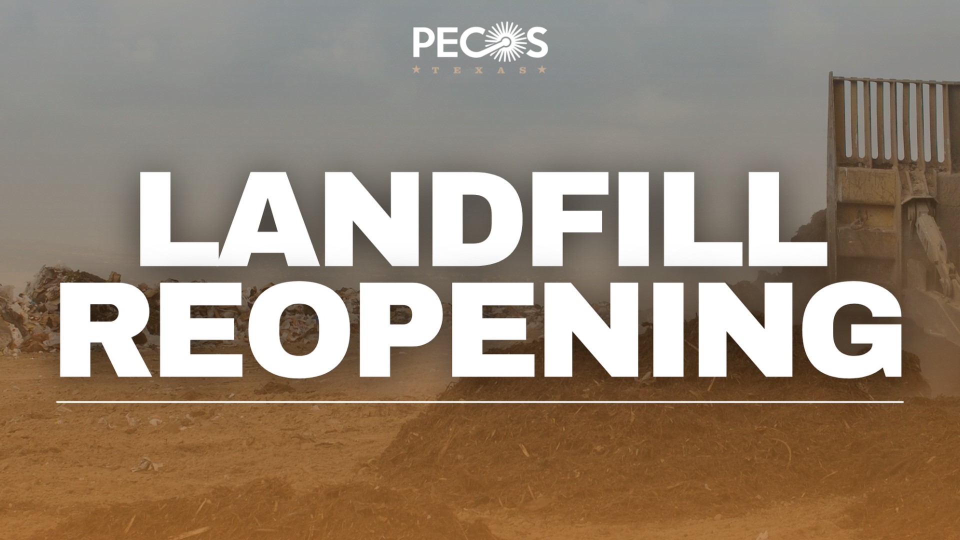 Landfill involved in fire incident in Pecos to reopen