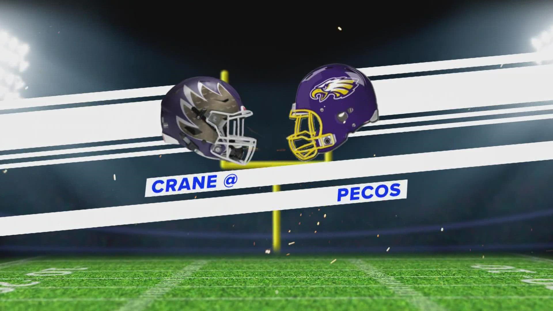 Week 1: Crane vs. Pecos