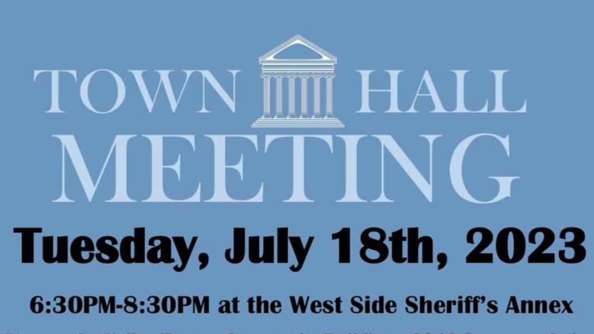 The meeting will be discussing how to help make West Odessa the best community it can be.