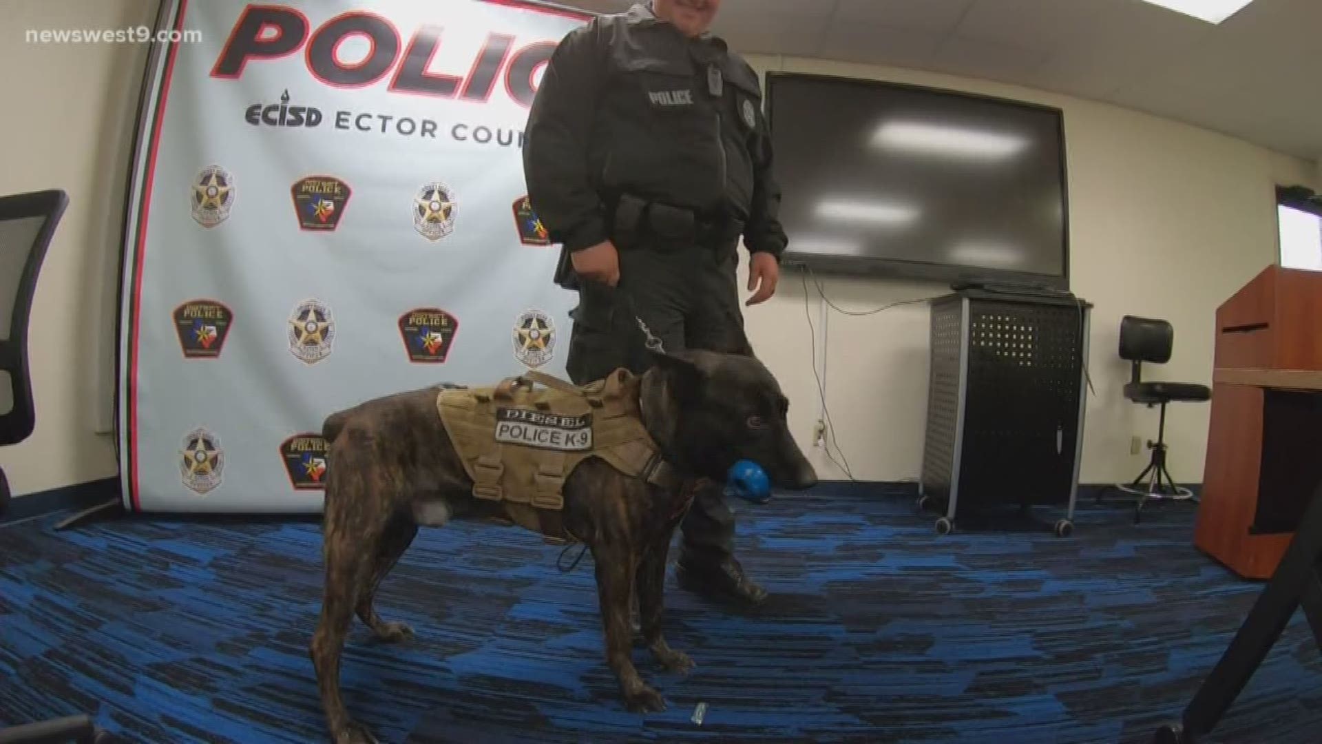 The board approved $150,00 to purchase a weapons K9 officer. ECISD will be the first school district in West Texas to utilize a full-time weapons K9.