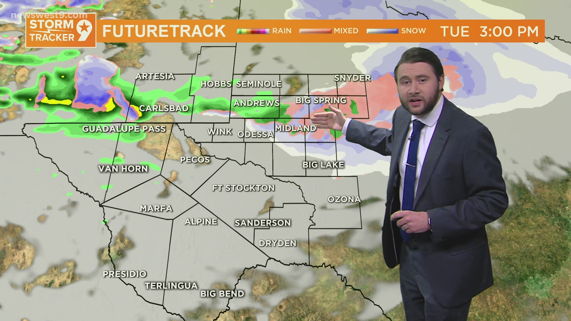There will a wintry-mix happening throughout the day as temperatures rise throughout the Permian Basin.